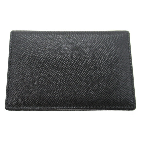 PRADA Card Case Accessories Saffiano Leather Black - Picture 2 of 9
